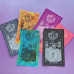 Mond Tarot Karte - Siebdruck Aufbügler