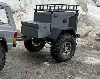 1/24, 1/18 Scale, RC Car Trailer, Camper Trailer, RC Car Accessories ...