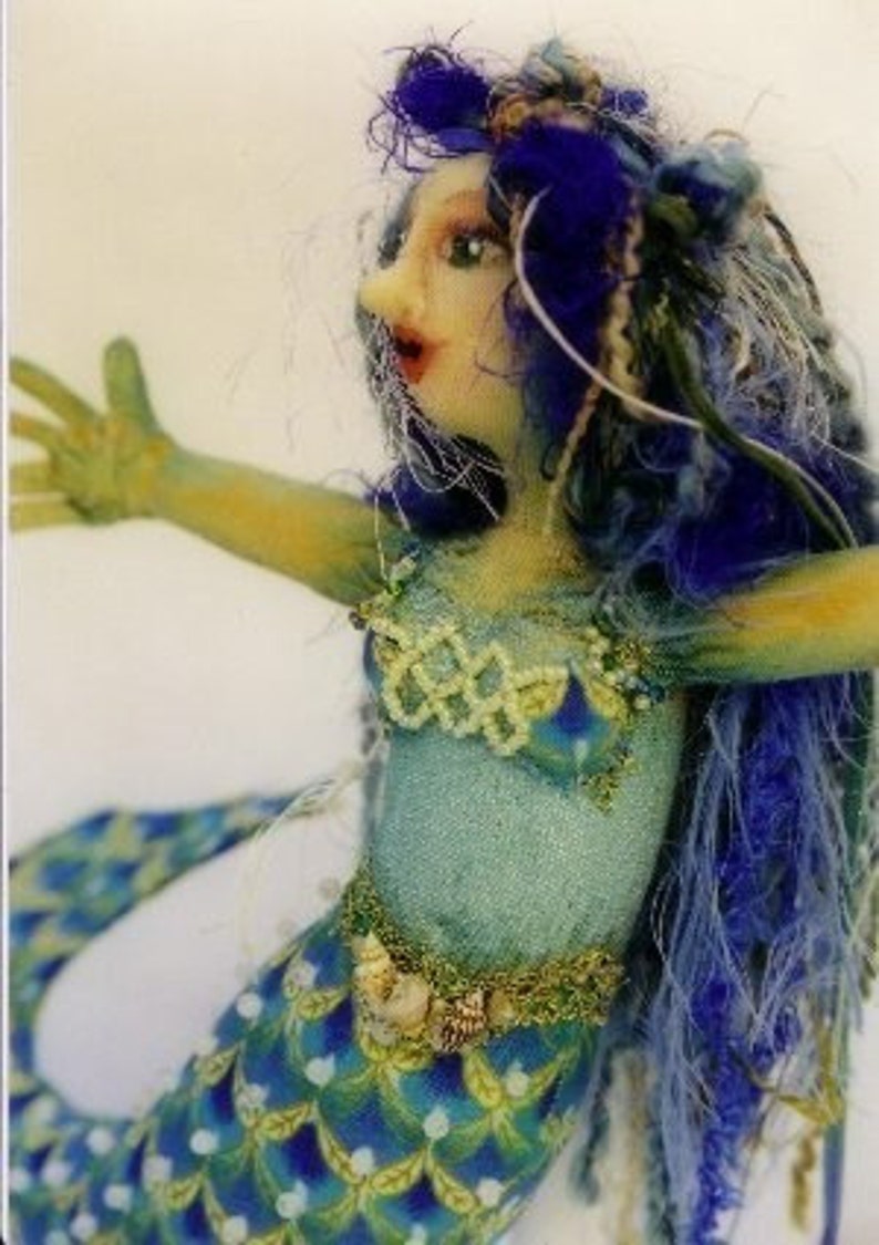 Serenity Mermaid Sewing Pattern for Cloth Dolls by Tamdoll image 5