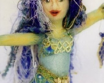 Serenity Mermaid Sewing Pattern for Cloth Dolls by Tamdoll