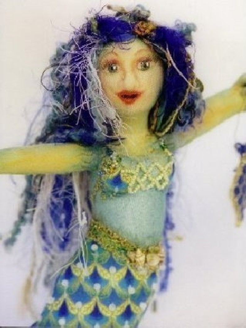 Serenity Mermaid Sewing Pattern for Cloth Dolls by Tamdoll image 1