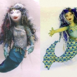 Serenity Mermaid Sewing Pattern for Cloth Dolls by Tamdoll image 3