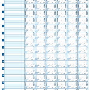 Libro de alineaciones de béisbol y sóftbol con instrucciones de puntuación en formato carta y tabloide para descargar en formato digital