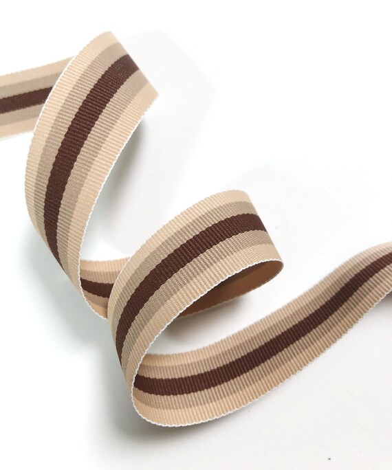 Stripe Webbing: Light & Dark Brown Stripe Webbing: Light & Dark Brown