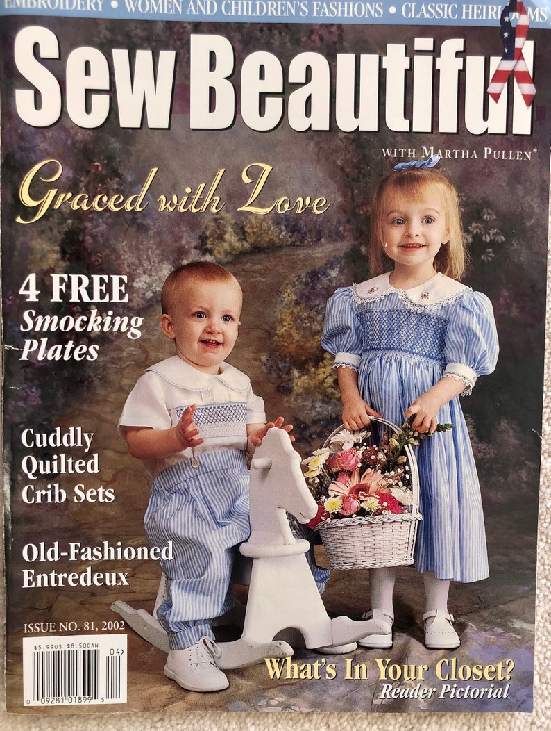 4 Sew Beautiful Magazines Martha Pullen 2001 2002 81 Heirloom Sewing 75 77 76