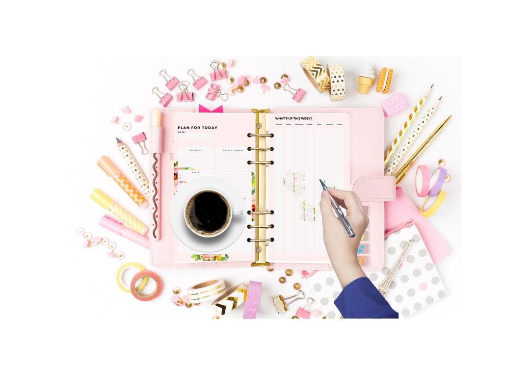Pink Floral Weekly Planner DIGITAL DOWNLOAD - Etsy