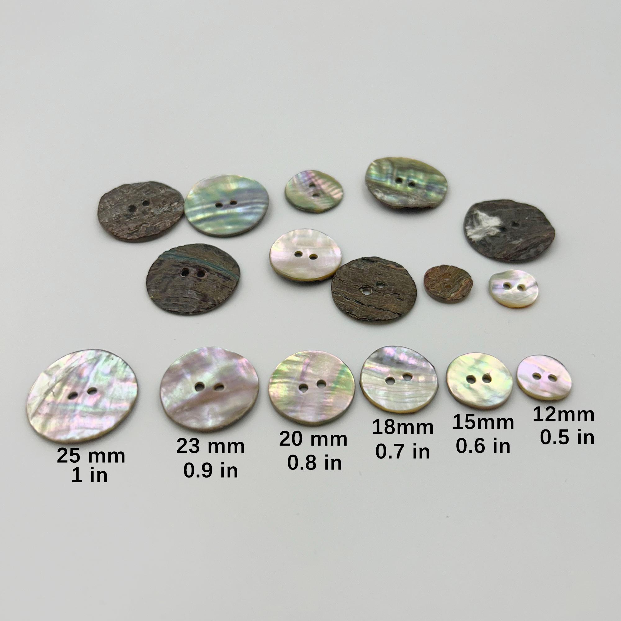 Natural Shell Buttons: 2-hole Sewing & Craft Supplies - Etsy
