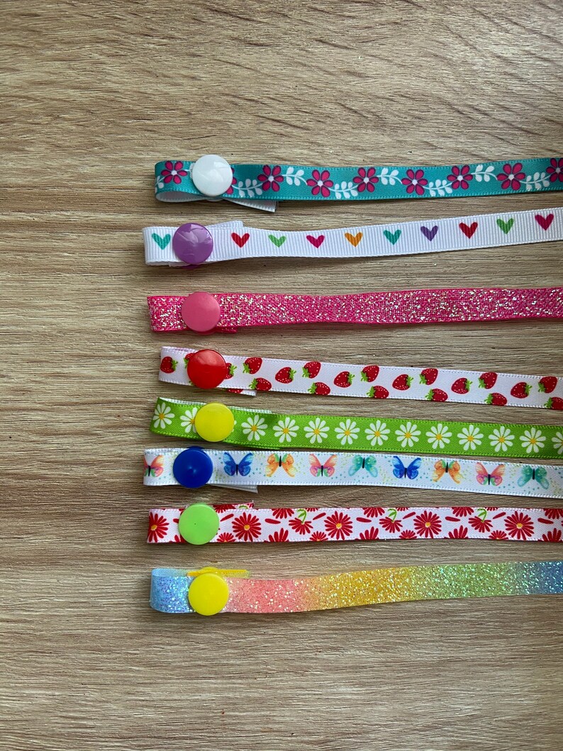 Girly Mystery Mixed Set of 3 Face Mask LanyardsRibbon and SnapsMade in USAMade in MichiganQuick ShipFree Shipping