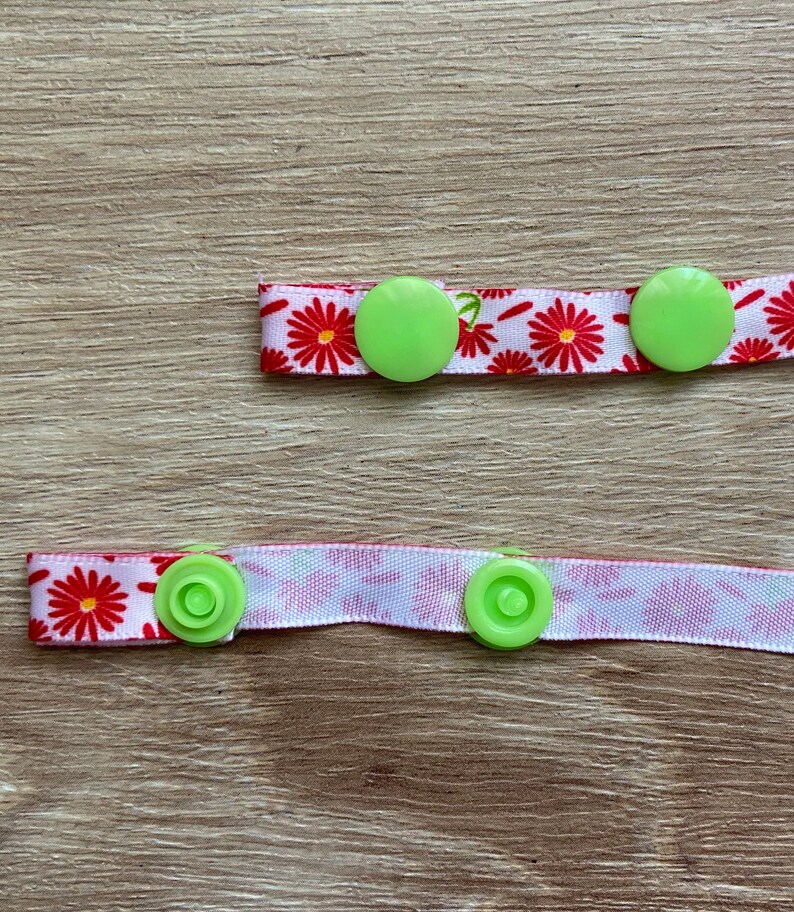 Girly Mystery Mixed Set of 3 Face Mask LanyardsRibbon and SnapsMade in USAMade in MichiganQuick ShipFree Shipping