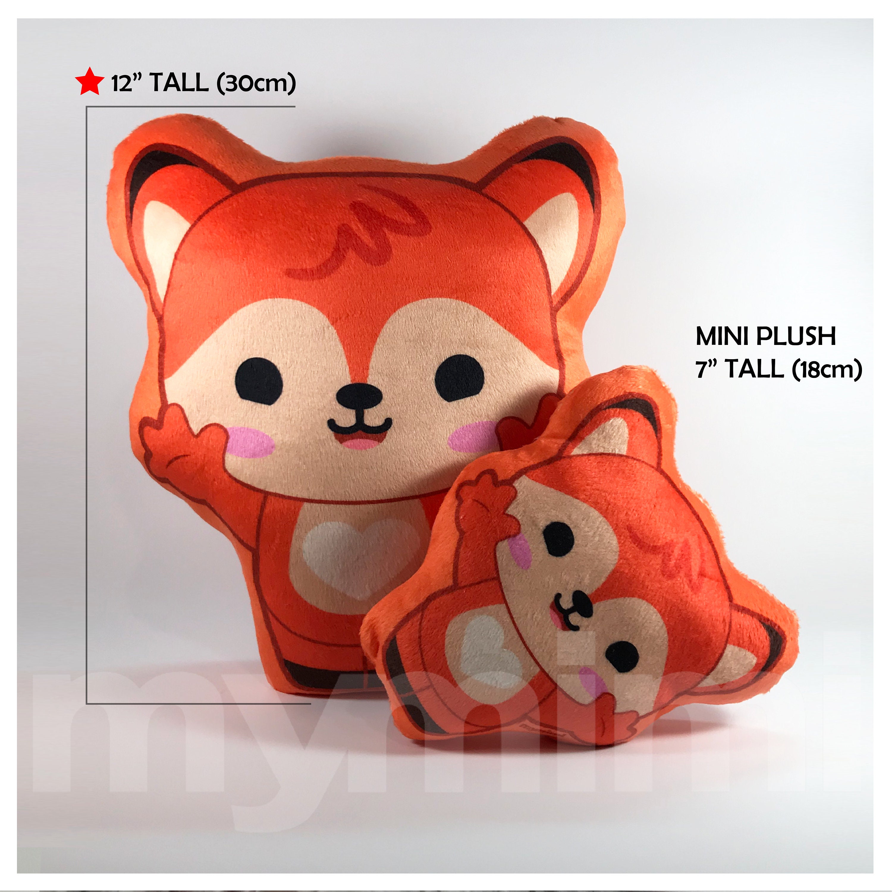 12 Minky Soft Plush Kawaii Red Fox Plushie Pillow Toy - Etsy New Zealand 12 Minky Soft Plush Kawaii Red Fox Plushie Pillow Toy - Etsy New Zealand