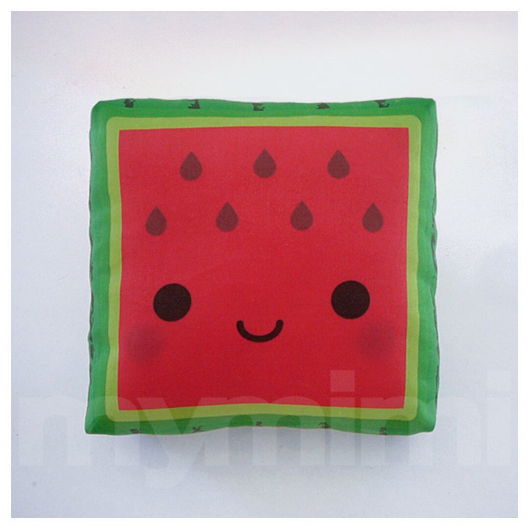 Fruit Pillow Watermelon Pillow Kawaii Pillow Stuffed Etsy