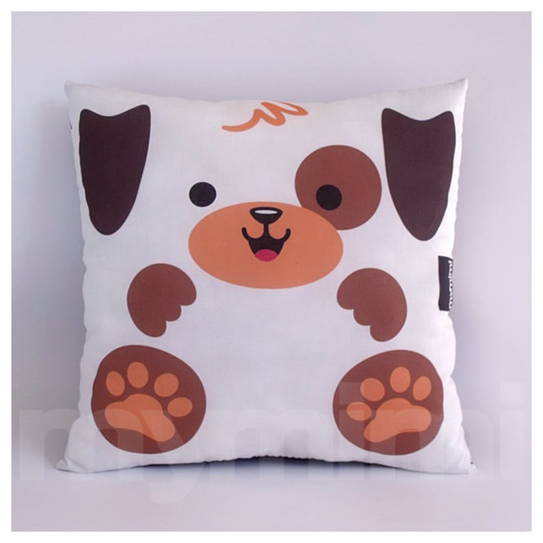 12 x 12 Puppy Pillow Brown Dog Stuffed Animal Toy Etsy