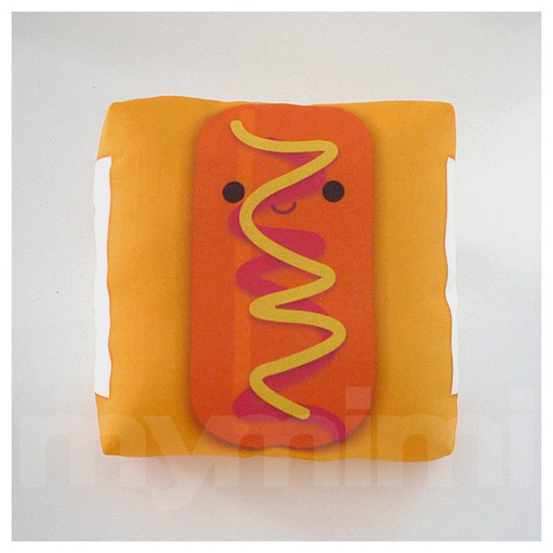 Food Pillow Hotdog Pillow Hot Dog Movie Night Party Favor Etsy
