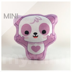 Mini Minky Zachte Pluche Panda Plushie Kussen, Speelgoed Speelkamer Slaapzaal Decor, Bureau Buddy Knuffeldier 7 "