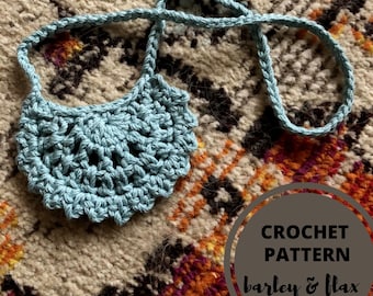 Crochet Pattern Cotton Fiber Necklace Pattern Boho Summer Festival Necklace Pattern for Beginners PDF Pattern Digital Download Crochet DIY