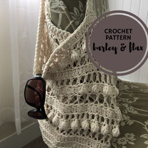 Crochet Market Bag Pattern Instant Download PDF Boho Bobble Bag for Women Digital Crochet Instructions