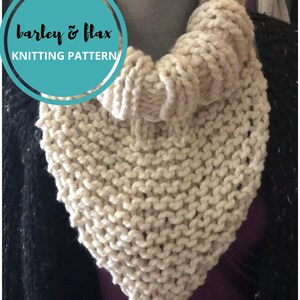 KNITTING PATTERN Bundle Team Turtleneck Honeycomb Dickie Cowl Knollwood Neck Warmer 3 Bulky Chunky Knit Patterns