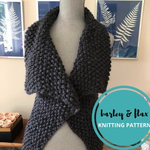 Knitting Pattern Oh Yes Vest Waterfall Sleeveless Cardigan Vest PDF Chunky Knit Instructions Instant Knitted Waistcoat Digital Download
