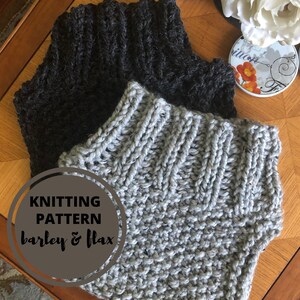 KNITTING PATTERN Bundle Team Turtleneck Dickie Cowl Chloe Slouchy Cable Hat Diamond Cable Crush Toque Bulky Knit Patterns for Women