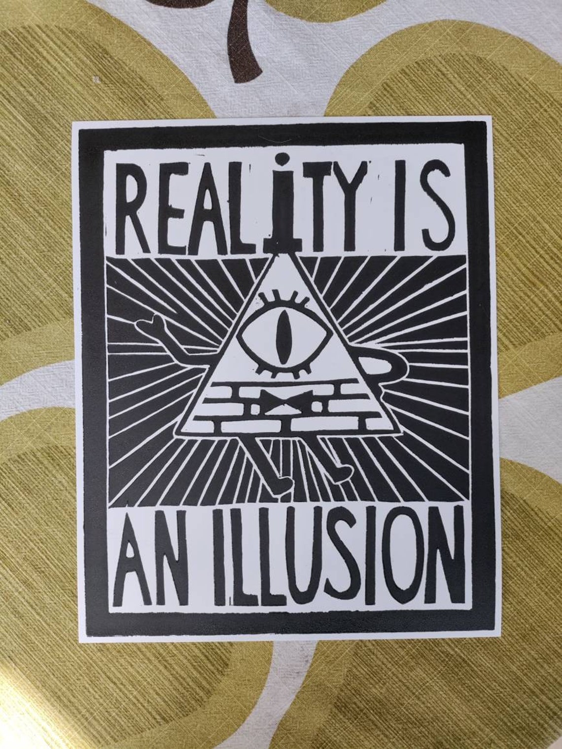 Gravity Falls Bill Cipher Reality Is An Illusion Gravity Falls Reality is an Illusion Bill Cipher Coffee Mug - Etsy