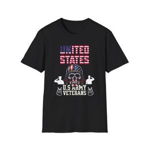 Patriotic Unisex T-Shirt, U.S. Army Veterans Gift, Military Pride Shirt, American Flag Tee, Veteran Apparel, Memorial Day Outfit