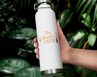 THE BRIDES CREW Botella aislada al vacío de cobre, 22 oz