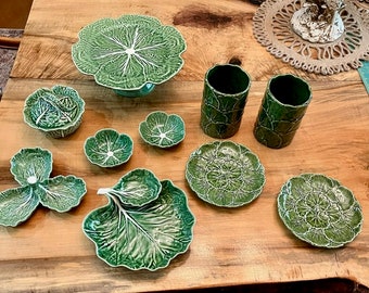 BORDALLO PINHEIRO cabbage green tableware