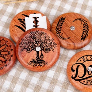 UFO Bread Lame: Rosewood Mandala Sourdough Scoring Tool