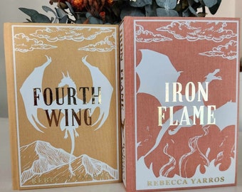 Fourth Wing and Iron Flame | Two Books | Special Edition | Hand-Rebound Book