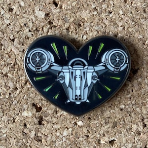 Razorcrest heart- Hard Enamel Pin