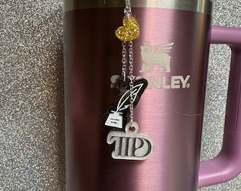 Swiftie, TTPD straw charm,  Stanley straw charms, Stanley Charm, cup charm, straw charm. TTPD The tortured poets department