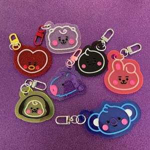 Acrylic BT21 bag charm