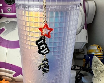 Swiftie, REP, Reputation TV, Stanley straw charms, Stanley Charm, cup charm, straw charm