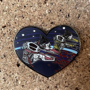 Eta-2 Ani and Obi starfighters heart- Hard Enamel Pin
