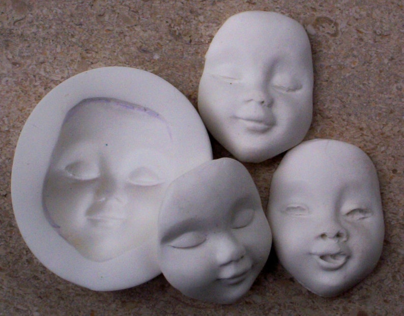 ART DOLL FACE MOLD Etsy