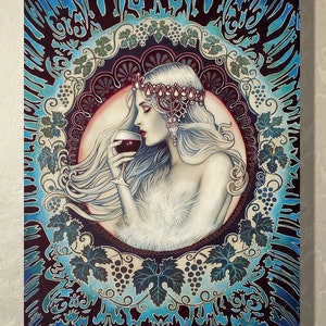 Khione Winter Goddess ACEO Art Print: Greek Mythology Altar Decor