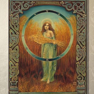 Ceres Goddess Art Print: Roman Mythology, Divine Feminine ACEO