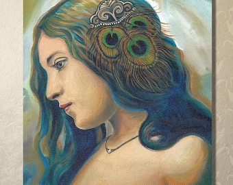 Greek Ocean Goddess Art Print: Eidyia Mythology-Inspired Artwork (11x14)