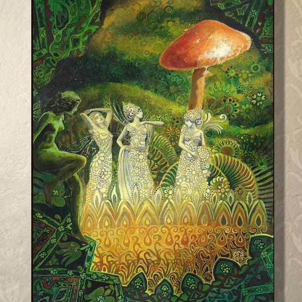 Tuatha Dé Danann Greeting Card: Celtic Goddess Art Nouveau (5x7)