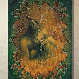 Beltane Reunion ACEO Mini Art Print – Celtic God and Goddess Altar ...