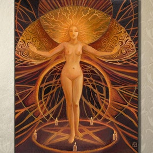 Mystical Goddess Art Print: Sacred Feminine Witchy Decor