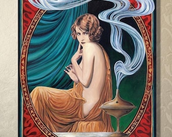 Ishtar Goddess ACEO Art Print – Art Nouveau Altar Artwork