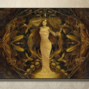 Eris Goddess of Chaos ACEO Print: Mythology Altar Art