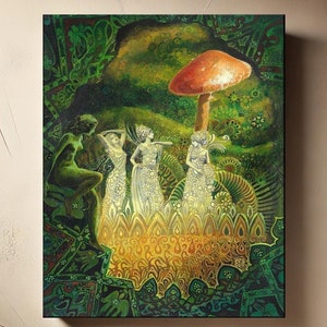Tuatha Dé Danann Canvas Art Print: Celtic Goddess, Irish Mythology (11x14)
