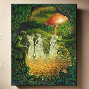 Tuatha Dé Danann Canvas Art Print: Celtic Goddess, Irish Mythology (16x20)