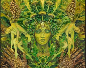 The Dryad 16x20 Print Poster Forest Nymph Goddess Art