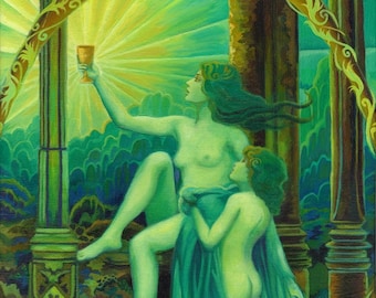 Panacea Greek Goddess of Healing 20x24 Poster Print
