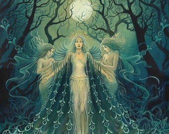 Nyx Goddess of the Night 16x20 Art Print