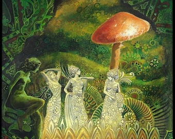 Tuatha Dé Danann Goddess Art 16x20 Poster Print