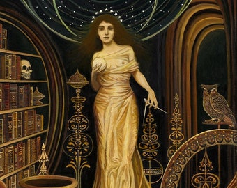 Urania The Muse of Astronomy and Philosophy 11x14 Giclée Print on Canvas